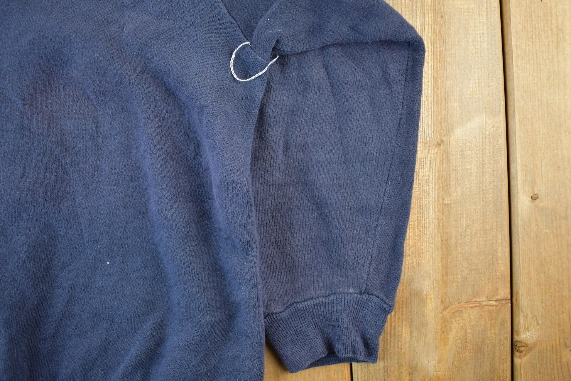 Vintage 1990s Blank Blue Crewneck Sweatshirt Men's Medium from propervintagecanada