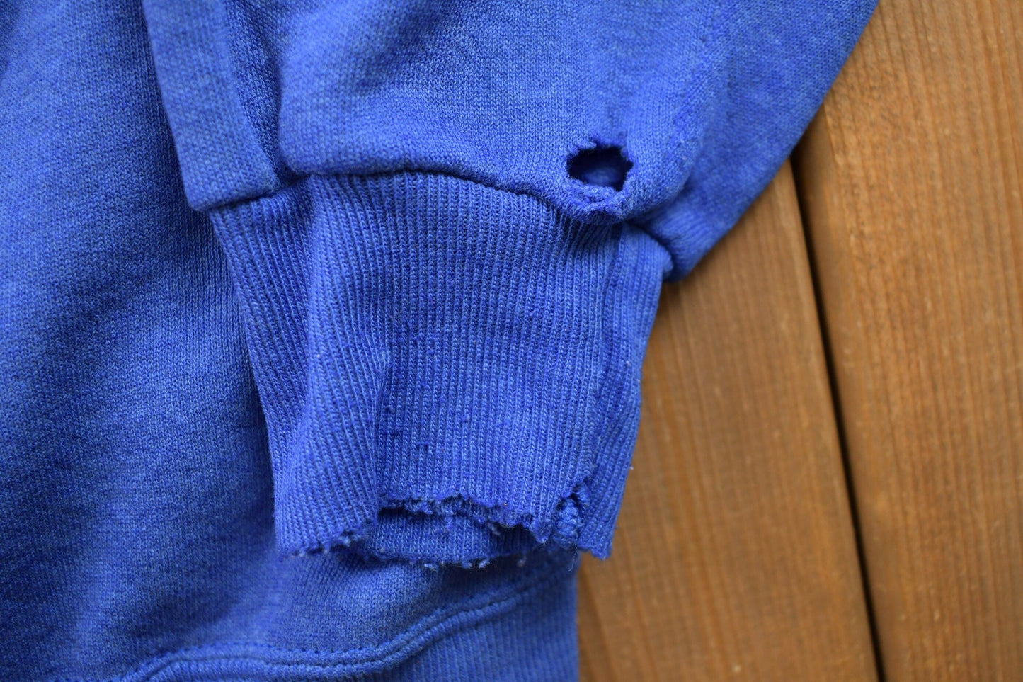 Vintage 1990s Blank Blue Crewneck Sweatshirt Men's Medium from propervintagecanada