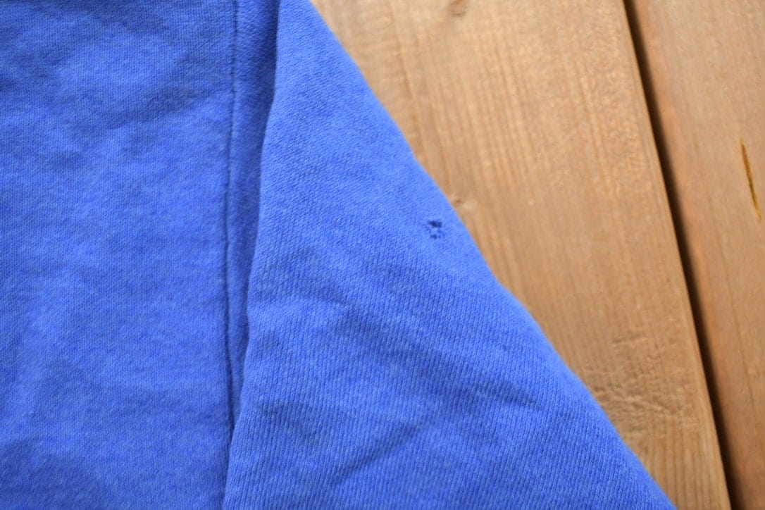 Vintage 1990s Blank Blue Crewneck Sweatshirt Men's XL from propervintagecanada