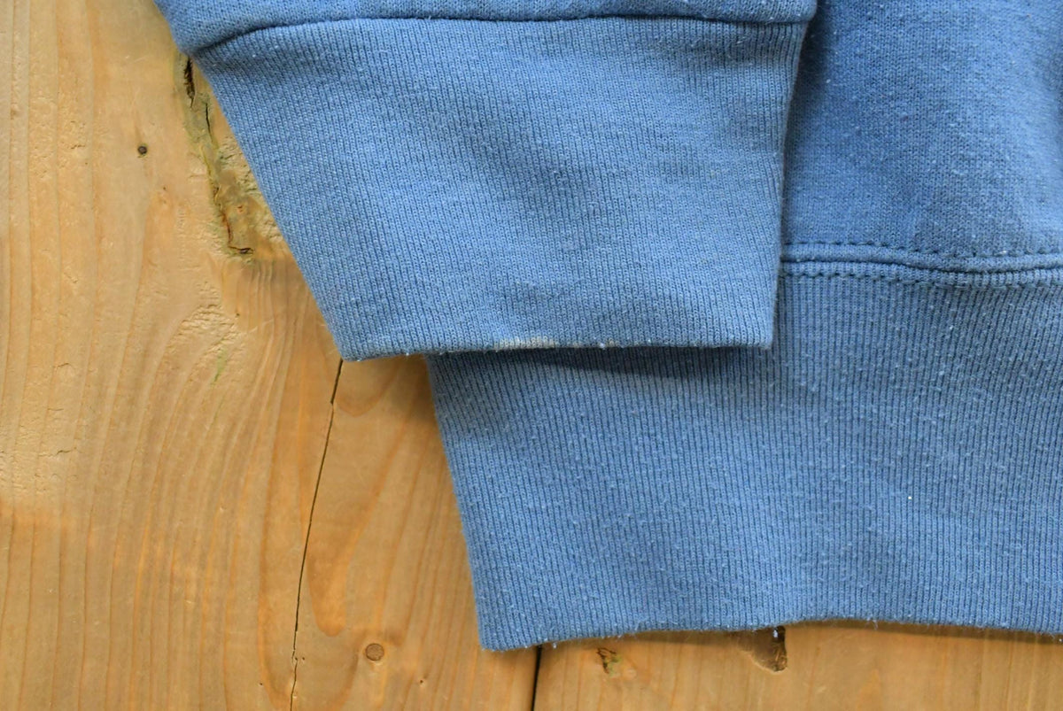 Vintage 1990s Blank Blue Crewneck Sweatshirt Men's XL from propervintagecanada