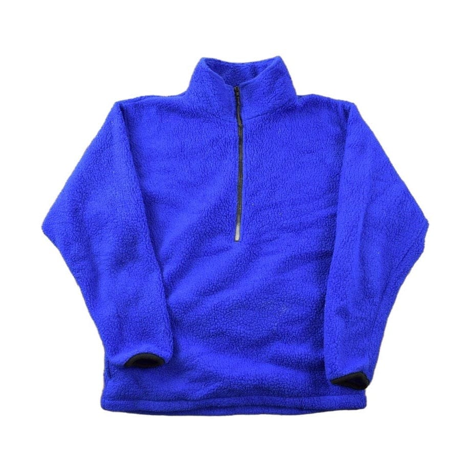 Vintage 1990s Blank Blue REI Fleece Sweater Men's Large from propervintagecanada