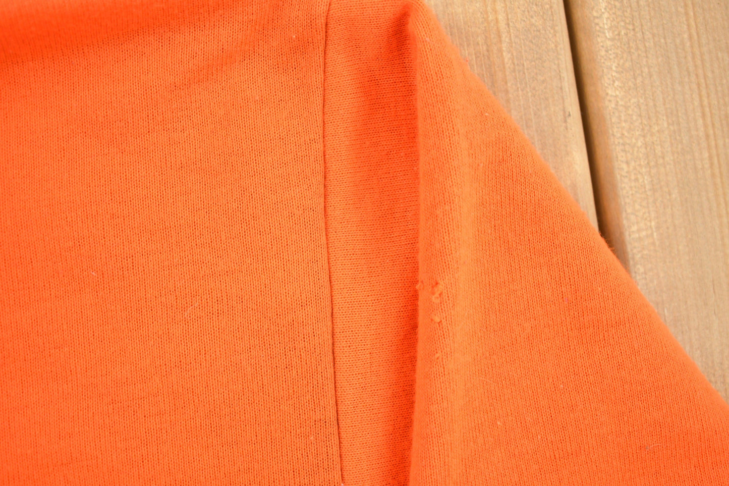 Vintage 1990s Blank Bright Orange Hoodie Men's Medium from propervintagecanada