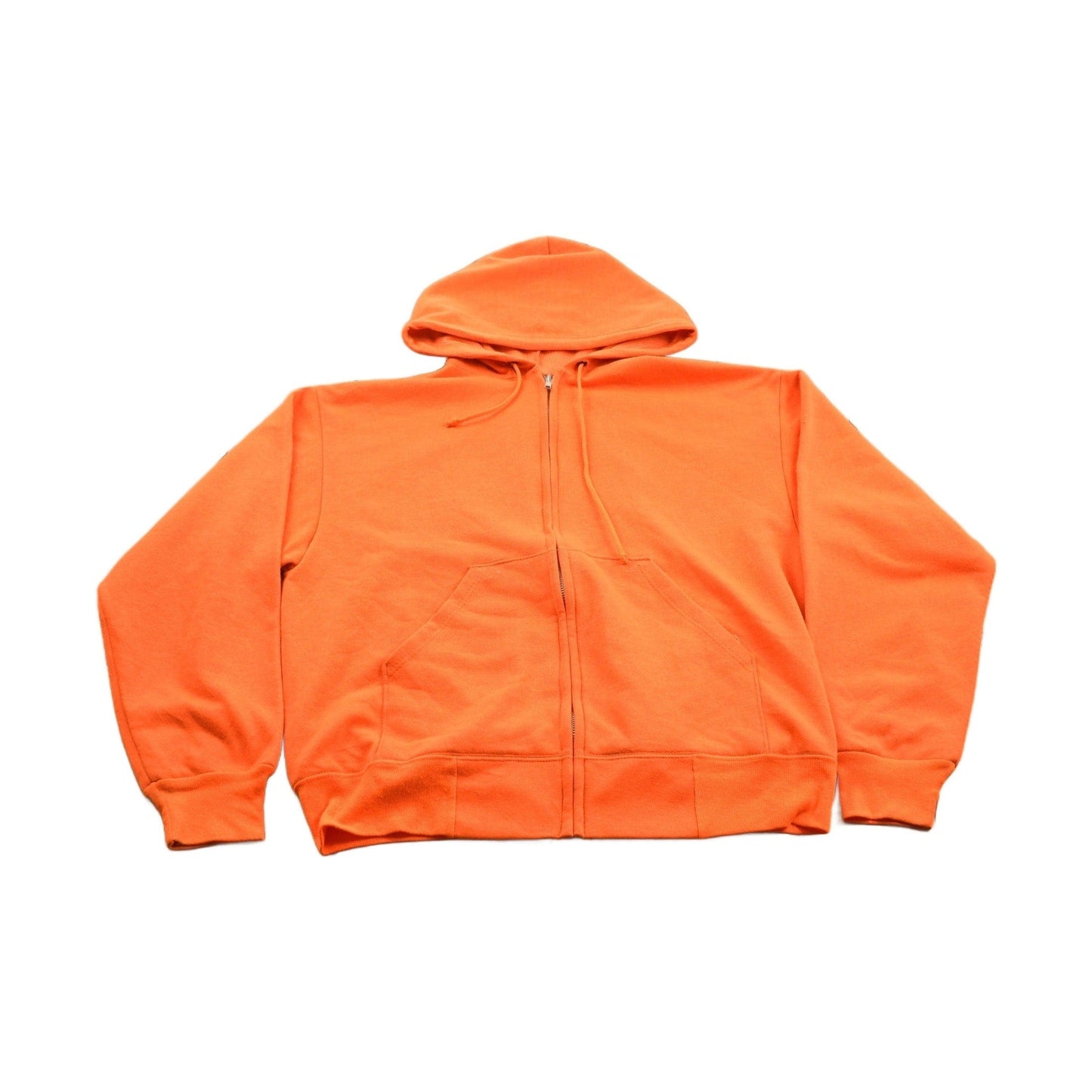 Vintage 1990s Blank Bright Orange Hoodie Men's Medium from propervintagecanada