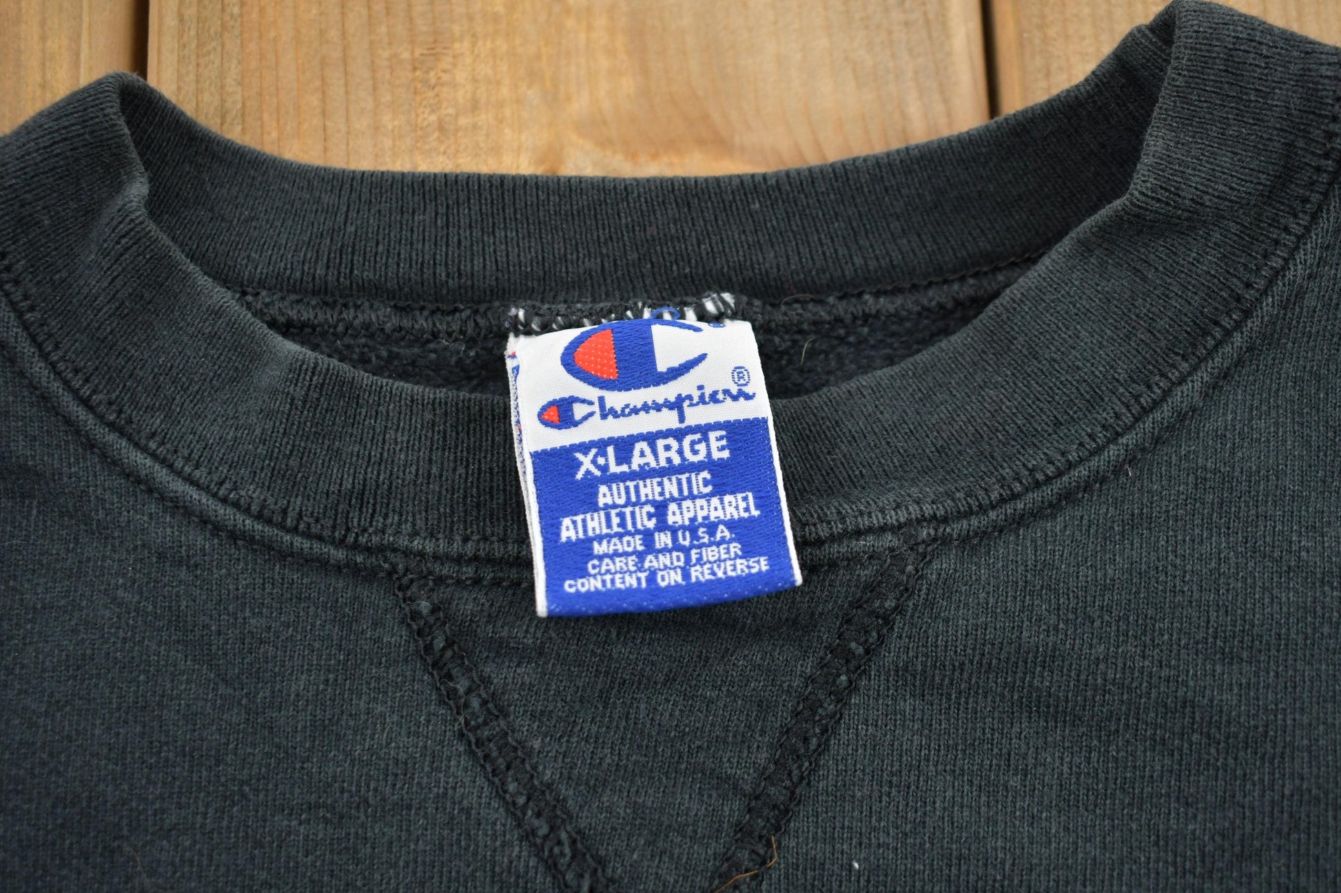 Vintage 1990s Blank Champion Crewneck Sweatshirt Men's XL from propervintagecanada