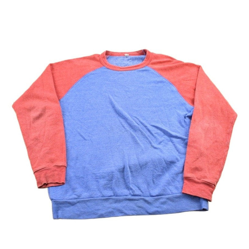 Vintage 1990s Blank Colour Block Crewneck Sweatshirt Men's MMen's Medium from propervintagecanada