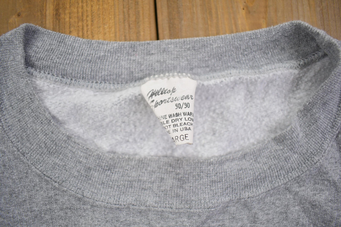 Vintage 1990s Blank Crewneck Sweatshirt Made In USA Men's Large from propervintagecanada