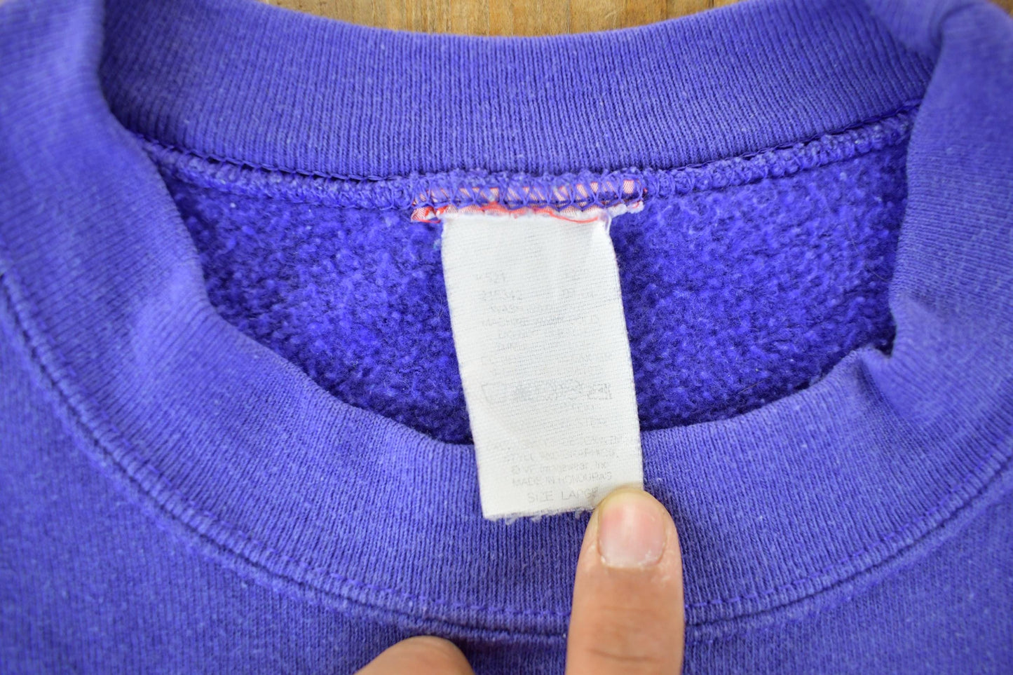 Vintage 1990s Blank Crewneck Sweatshirt Men's Large from propervintagecanada