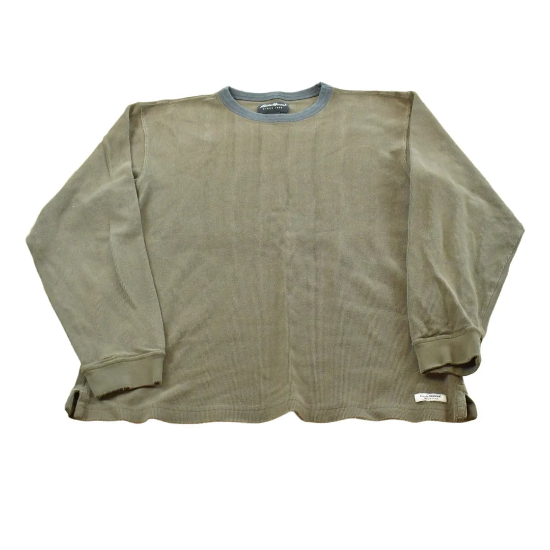 Vintage 1990s Blank Eddie Bauer Thermal Long Sleeve T-Shirt Men's M from propervintagecanada
