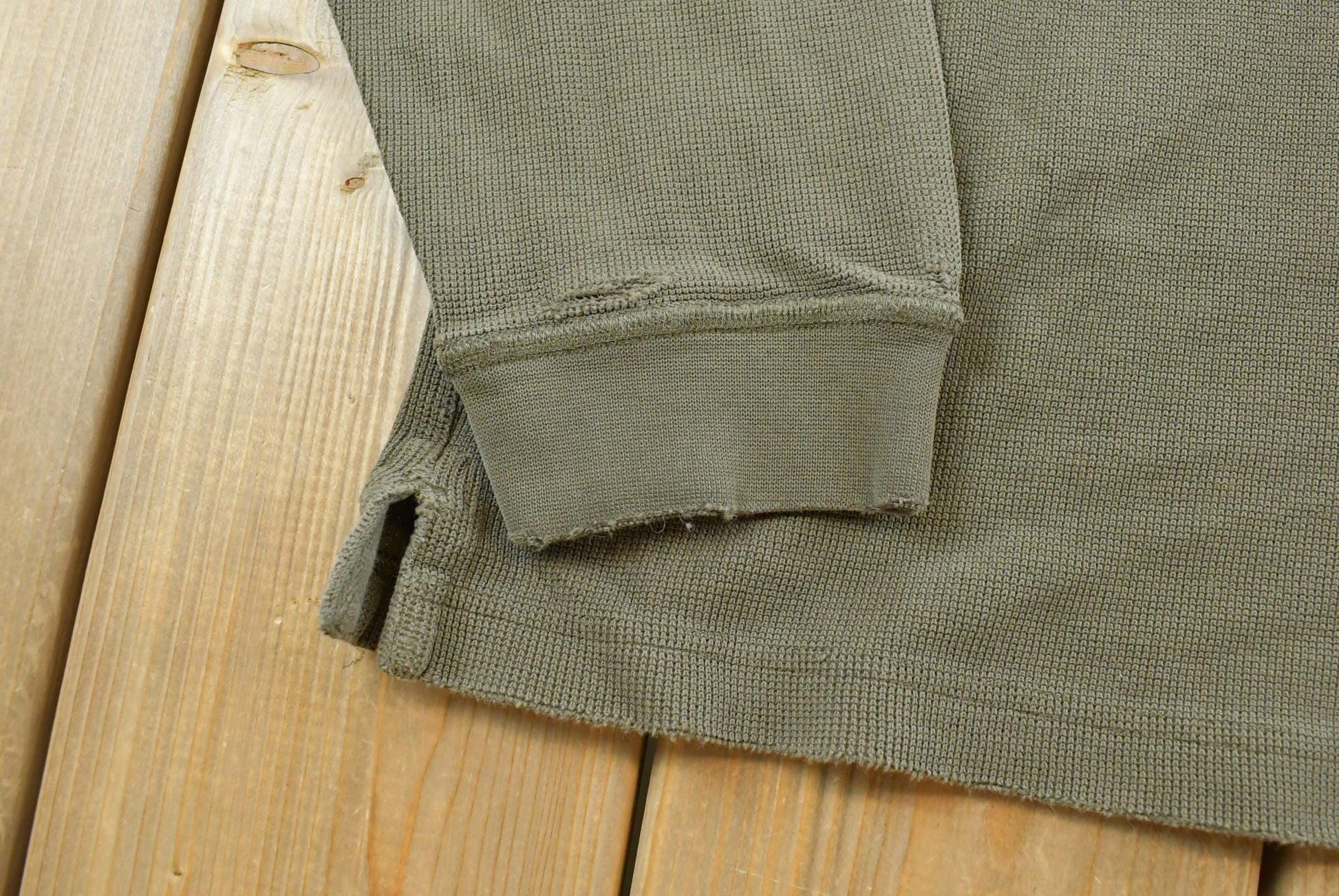 Vintage 1990s Blank Eddie Bauer Thermal Long Sleeve T-Shirt Men's M from propervintagecanada