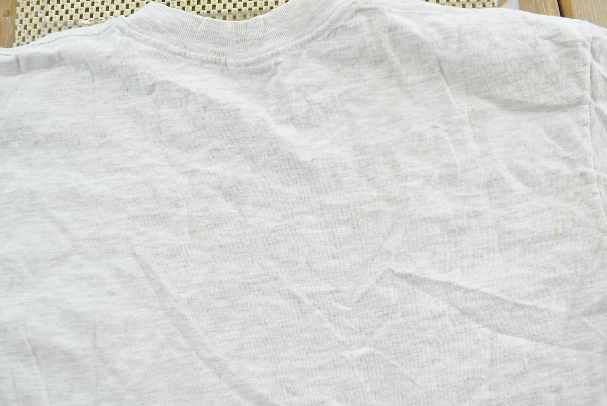 Vintage 1990s Blank Gray Pocket T-Shirt Men's M from propervintagecanada
