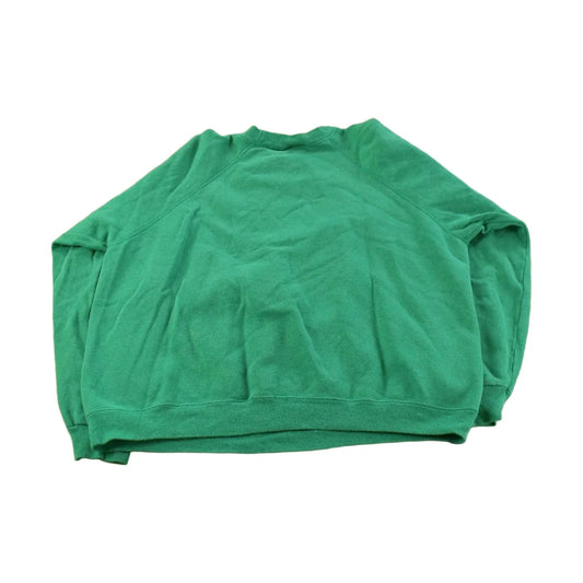 Vintage 1990s Blank Green Hanes Sport Crewneck Sweatshirt Men's L from propervintagecanada