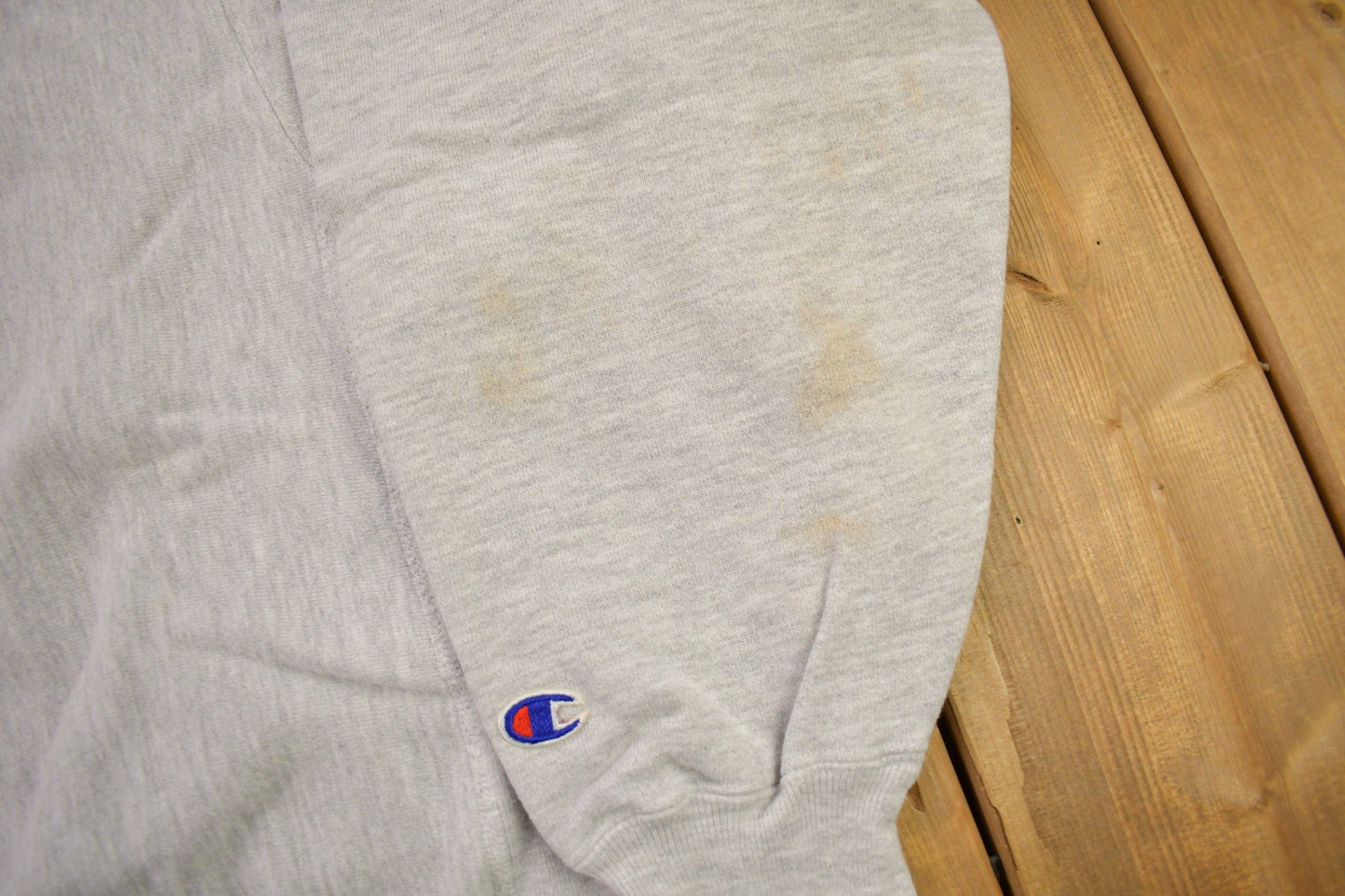 Vintage 1990s Blank Grey Champion Reverse Weave Crewneck Men's Large from propervintagecanada
