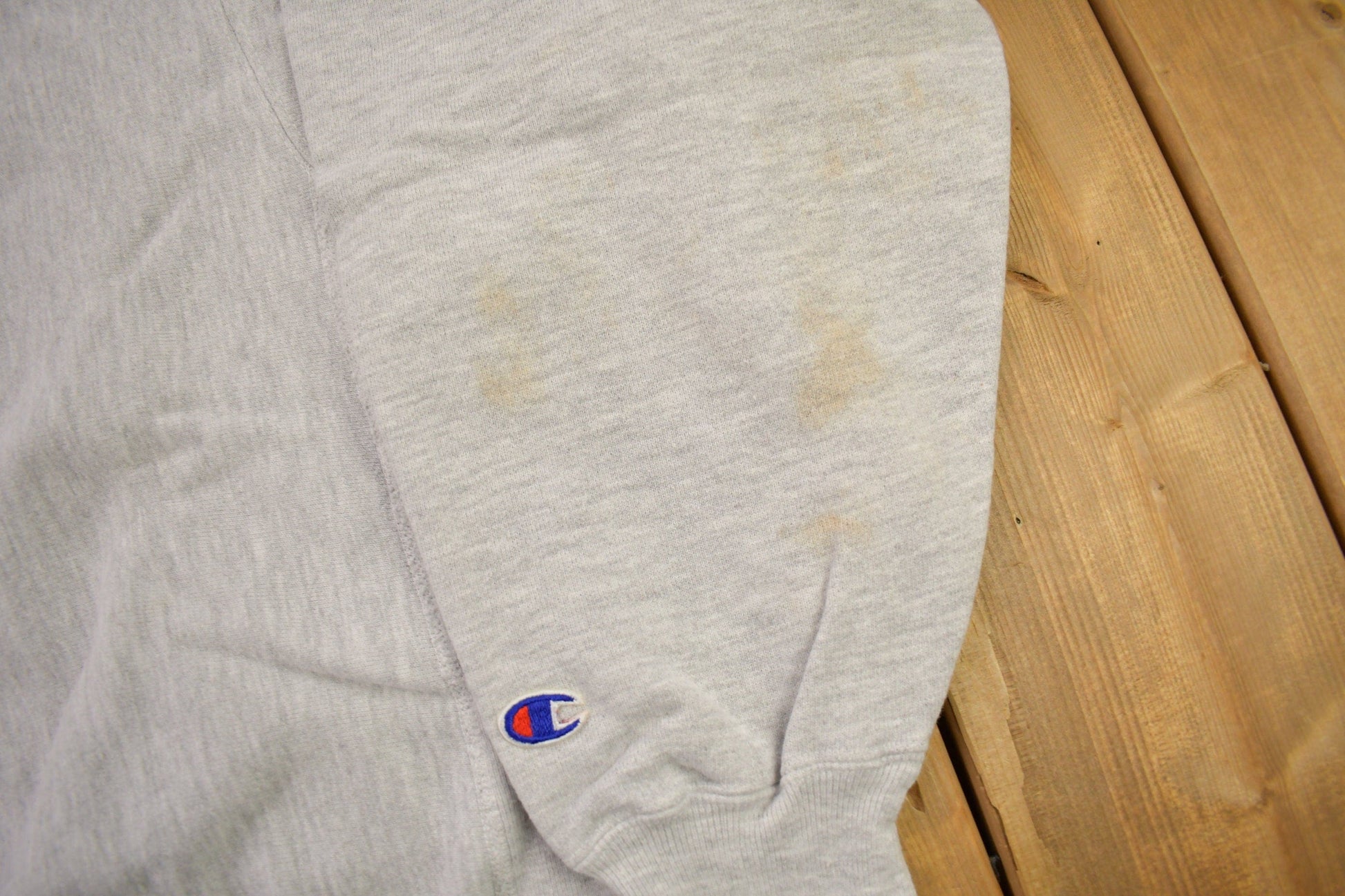 Vintage 1990s Blank Grey Champion Reverse Weave Crewneck Men's Large from propervintagecanada