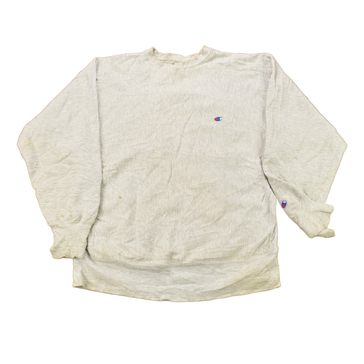 Vintage 1990s Blank Grey Champion Reverse Weave Crewneck Men's XL from propervintagecanada