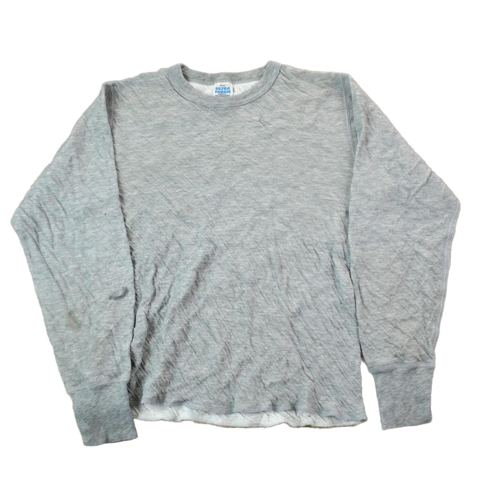 Vintage 1990s Blank Grey Crewneck Sweatshirt Men's M from propervintagecanada
