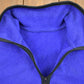 Vintage 1990s Blank Half-Zip Fleece Sweater Men's Medium from propervintagecanada