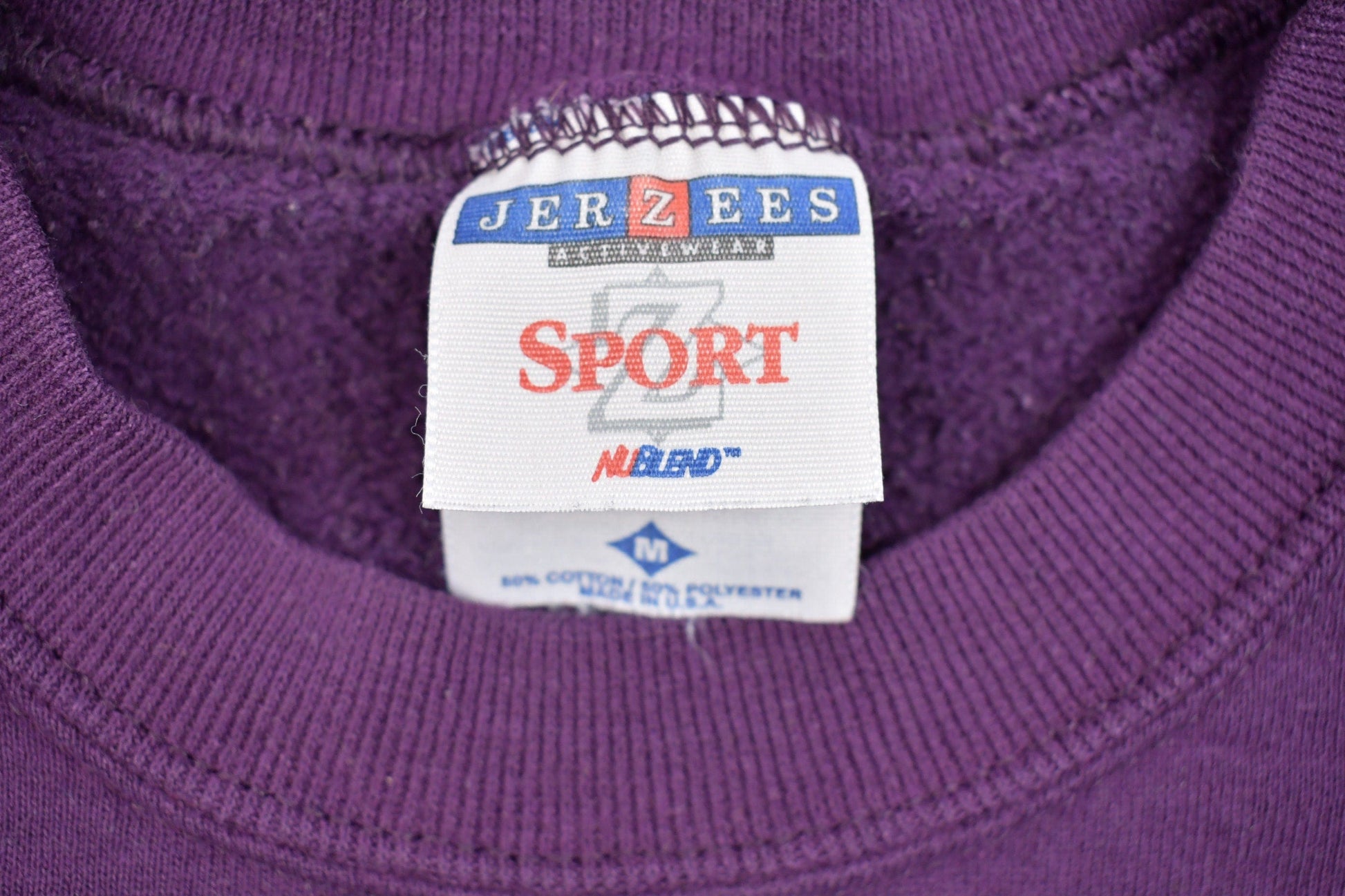 Vintage 1990s Blank Jerzees Crewneck Sweatshirt Men's Small from propervintagecanada