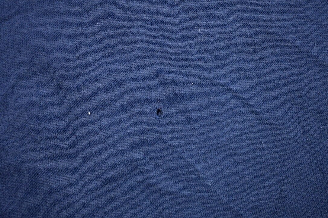 Vintage 1990s Blank Navy Blue Crewneck Sweatshirt from propervintagecanada