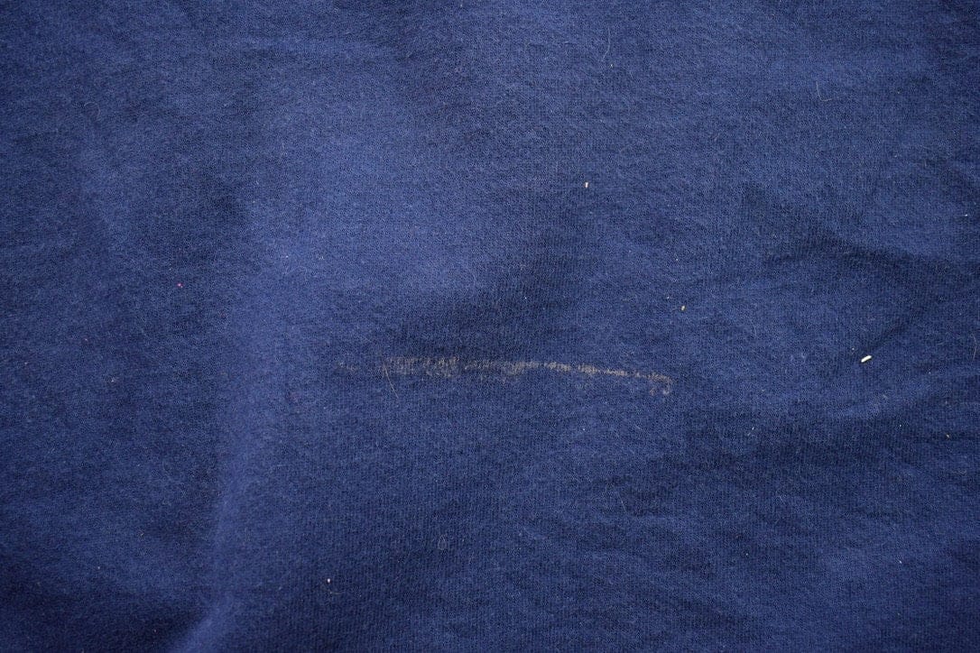 Vintage 1990s Blank Navy Blue Crewneck Sweatshirt Men's XL from propervintagecanada