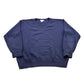 Vintage 1990s Blank Navy Blue Knitted Crewneck Sweater Men's Large from propervintagecanada
