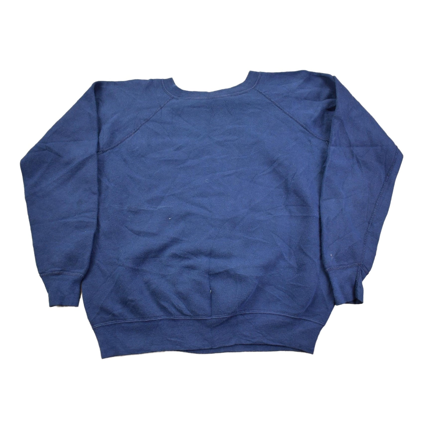 Vintage 1990s Blank Navy Crewneck Sweatshirt Men's Medium from propervintagecanada