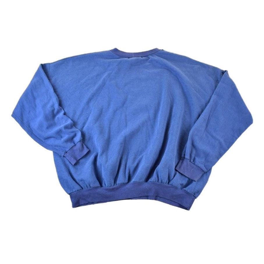 Vintage 1990s Blank Navy Souvenir Crewneck Sweatshirt Made In USA Men's XL from propervintagecanada