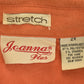 Vintage 1990s Blank Orange Button Up Shirt Men's Large from propervintagecanada