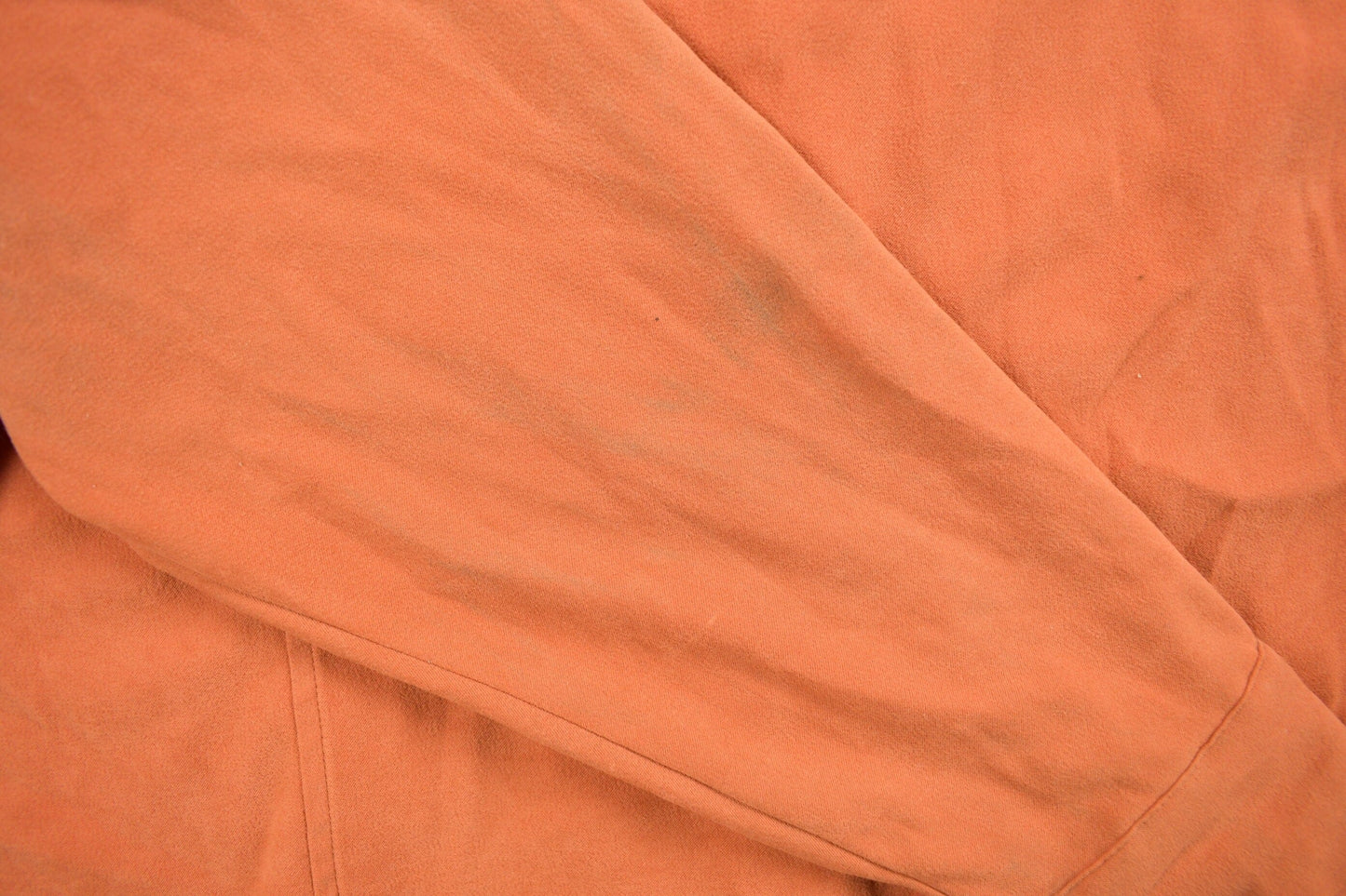 Vintage 1990s Blank Orange Button Up Shirt Men's Large from propervintagecanada