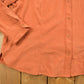 Vintage 1990s Blank Orange Button Up Shirt Men's Large from propervintagecanada
