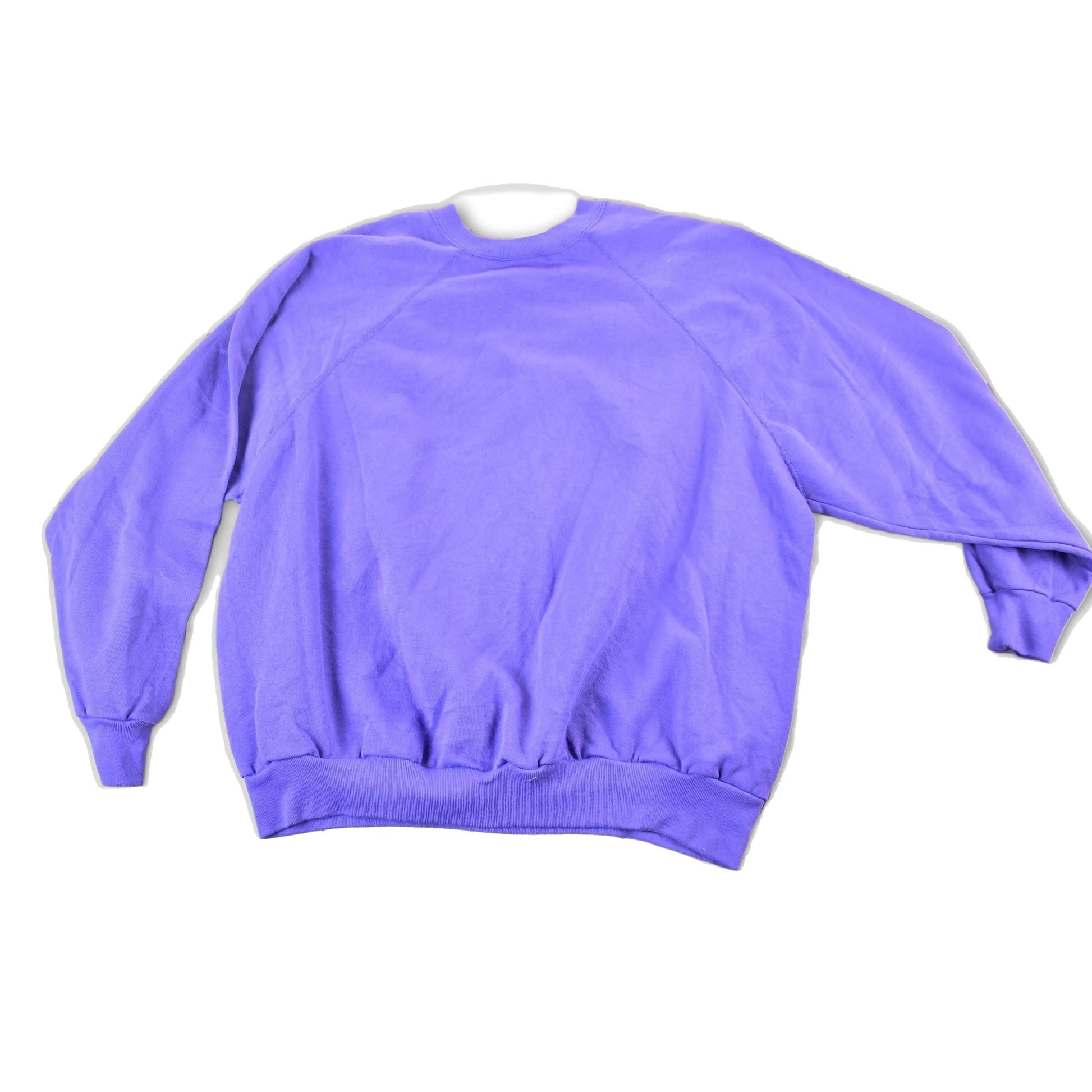 Vintage 1990s Blank Purple Crewneck Sweatshirt Mens XL from propervintagecanada