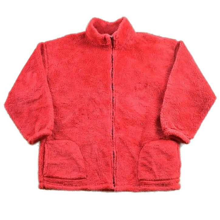 Vintage 1990s Blank Red Apples Full Zip Fleece Sweatshirt Men's Large from propervintagecanada