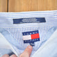 Vintage 1990s Blank Tommy Hilfiger Button Up Shirt Men's Large from propervintagecanada