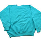 Vintage 1990s Blank Turquoise Crewneck Sweatshirt Men's Small from propervintagecanada