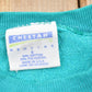 Vintage 1990s Blank Turquoise Crewneck Sweatshirt Men's Small from propervintagecanada