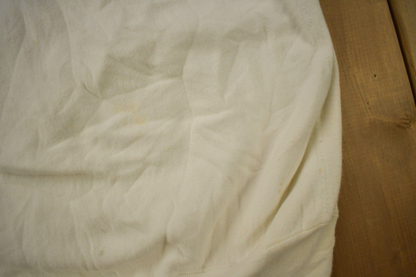 Vintage 1990s Blank White Champion Reverse Weave Crewneck Men's Large from propervintagecanada