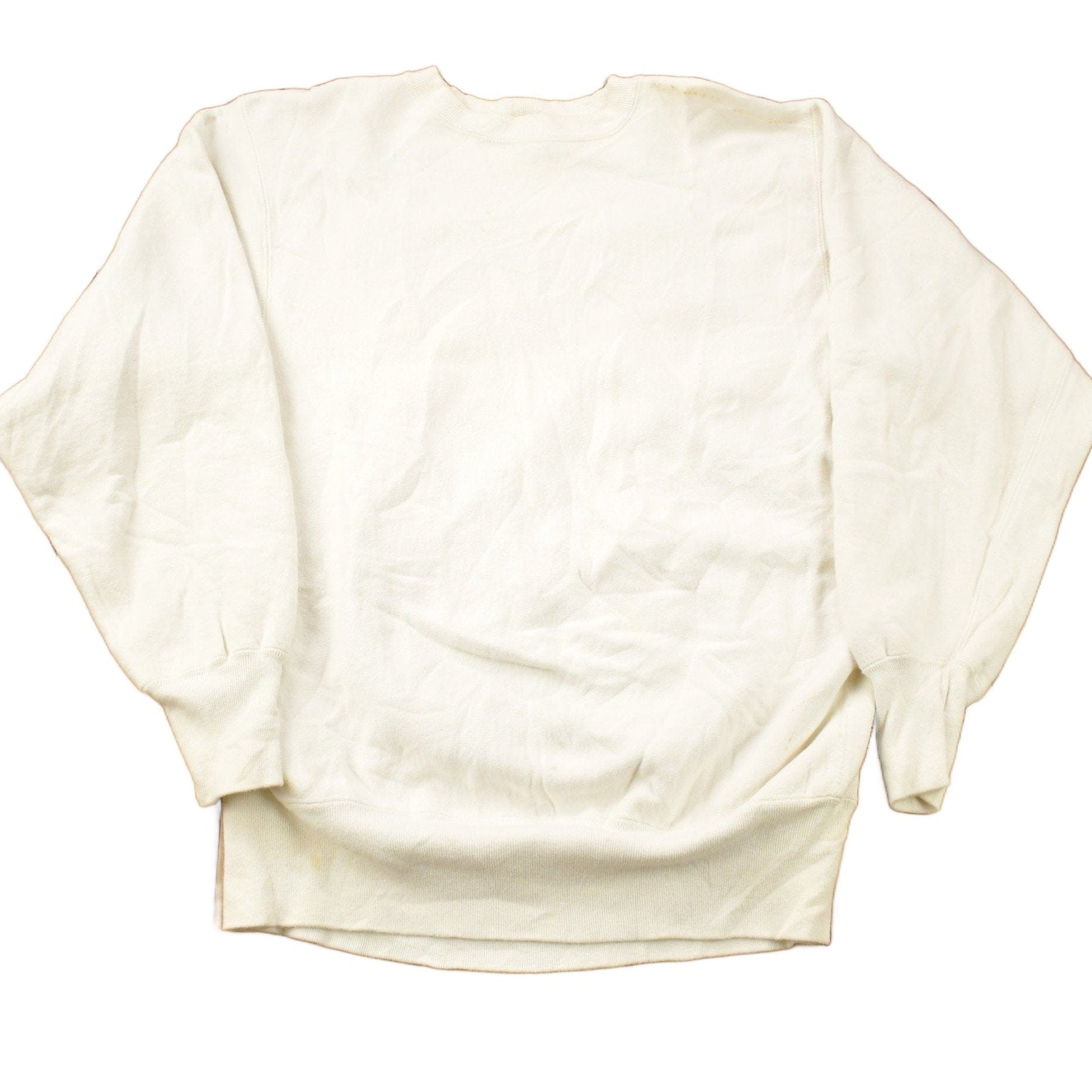Vintage 1990s Blank White Champion Reverse Weave Crewneck Men's Large from propervintagecanada