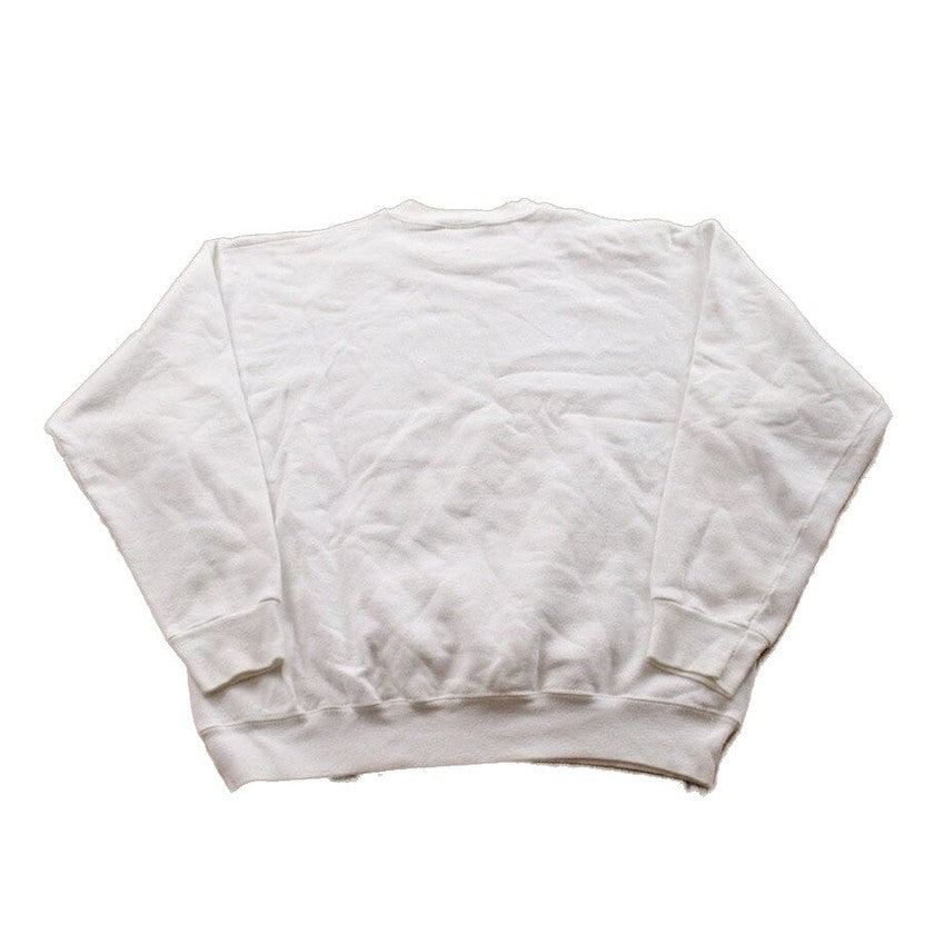 Vintage 1990s Blank White Crewneck Sweatshirt Men's Medium from propervintagecanada