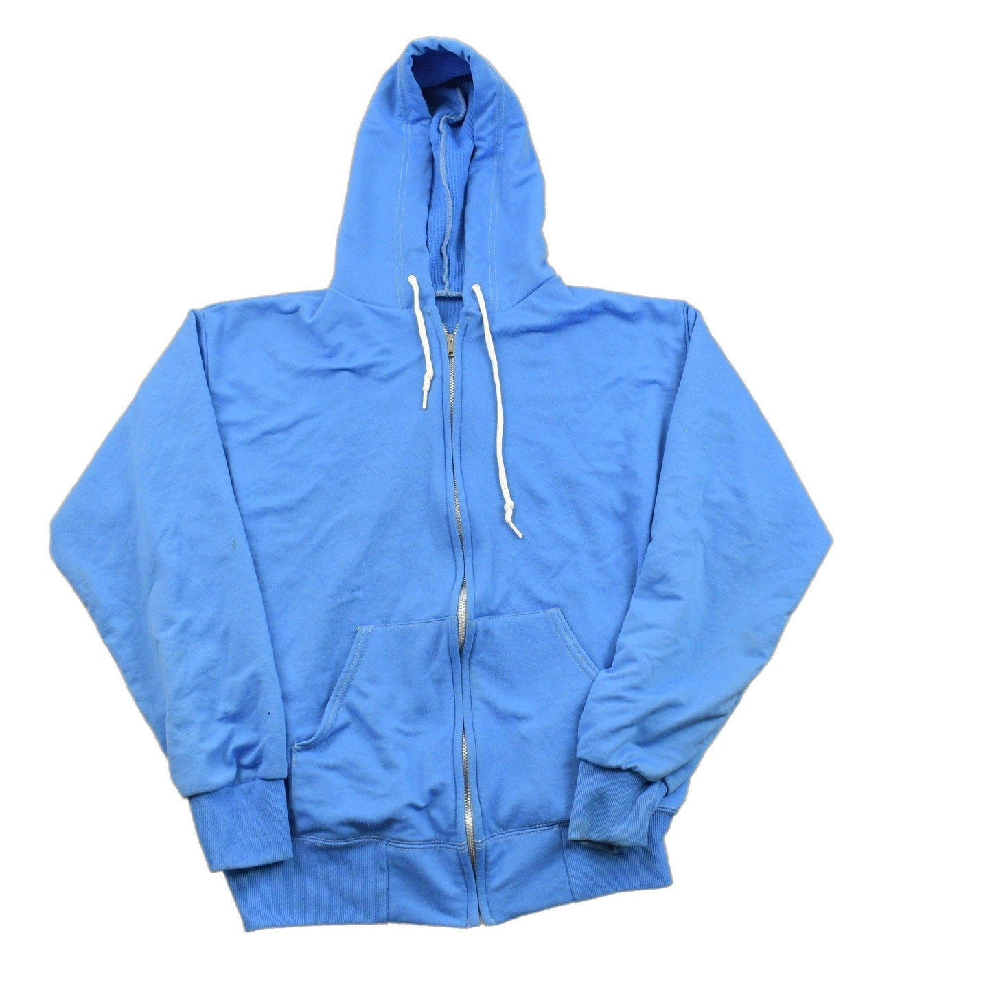 Vintage 1990s Blank Zip Up Hoodie Men's Small from propervintagecanada