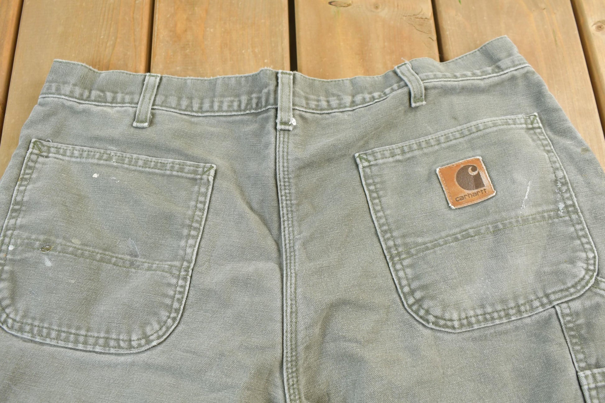 Vintage 1990s Blanket Lined Carhartt Carpenter Pants Men's 28 x 30 from propervintagecanada