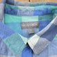 Vintage 1990s Blue Flannel Plaid Button Up Western Shirt Men's Large from propervintagecanada