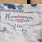 Vintage 1990s Blue Floral Fleece Sweatshirt Men's Medium from propervintagecanada