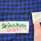 Vintage 1990s Blue Plaid Flannel Button Up Shirt Men's XL from propervintagecanada