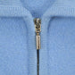 Vintage 1990s Blue Women's Zip Up Knit Light Sweater Jacket Women's Small from propervintagecanada