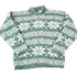 Vintage 1990s Blueberry Hill Chunky Knit Snowflake Pattern AOP Crewneck Sweater Women&