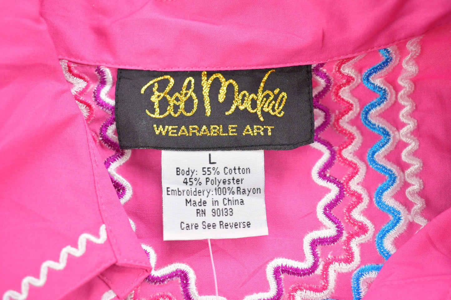 Vintage 1990s Bob Mackie Wearable Art Button Up Shirt Women's L from propervintagecanada