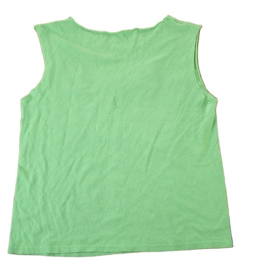 Vintage 1990s Bob Marley Trenchtown Rock Souvenir Single Stitch Graphic Print Tank Top Made In USA Men's Small from propervintagecanada