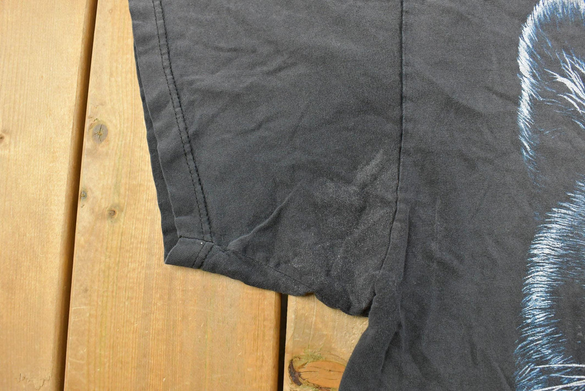 Vintage 1990s Bobby G's Black Panther Graphic T-Shirt Men's 2XL from propervintagecanada