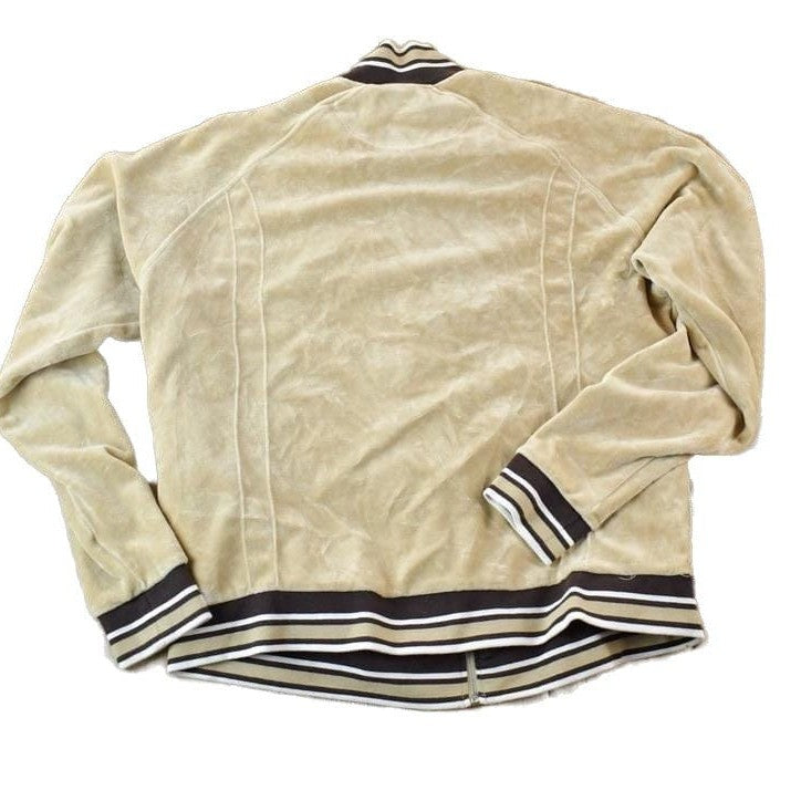 Vintage 1990s Boca Authentic Velour Souvenir Full Zip Crewneck Sweatshirt Made In USA Men's Large from propervintagecanada