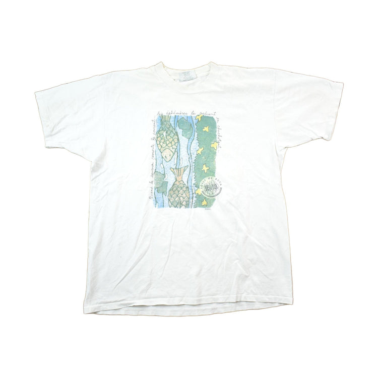 Vintage 1990s Boca River Fish Theme Graphic T-Shirt Men's XL from propervintagecanada