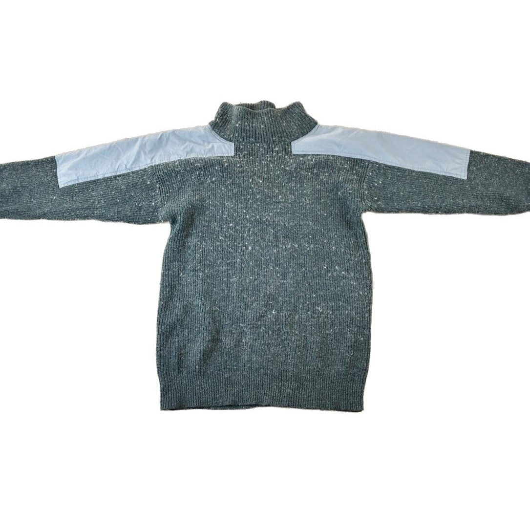 Vintage 1990s Bocci Wool Knit Abstract Pattern Crewneck Sweater Men's Large from propervintagecanada